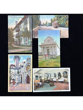 Vintage Postcard Lot Riverside Glenwood Mission Inn Cataldo Mission California